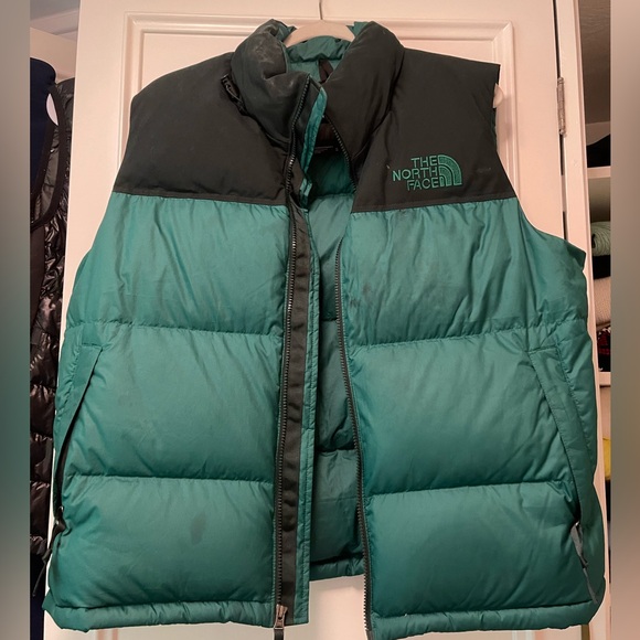 The North Face 1996 Retro Green Puffer Vest Size XL - Picture 1 of 5